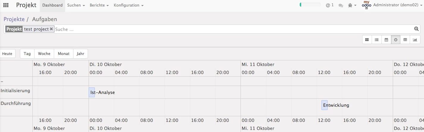 Projektverwaltung Odoo